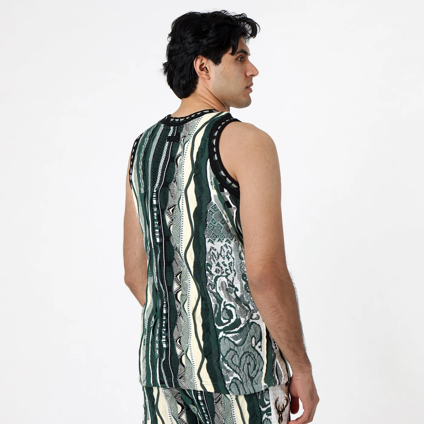 COOGI Bucks vesta tricotata Milwaukee verde inchis
