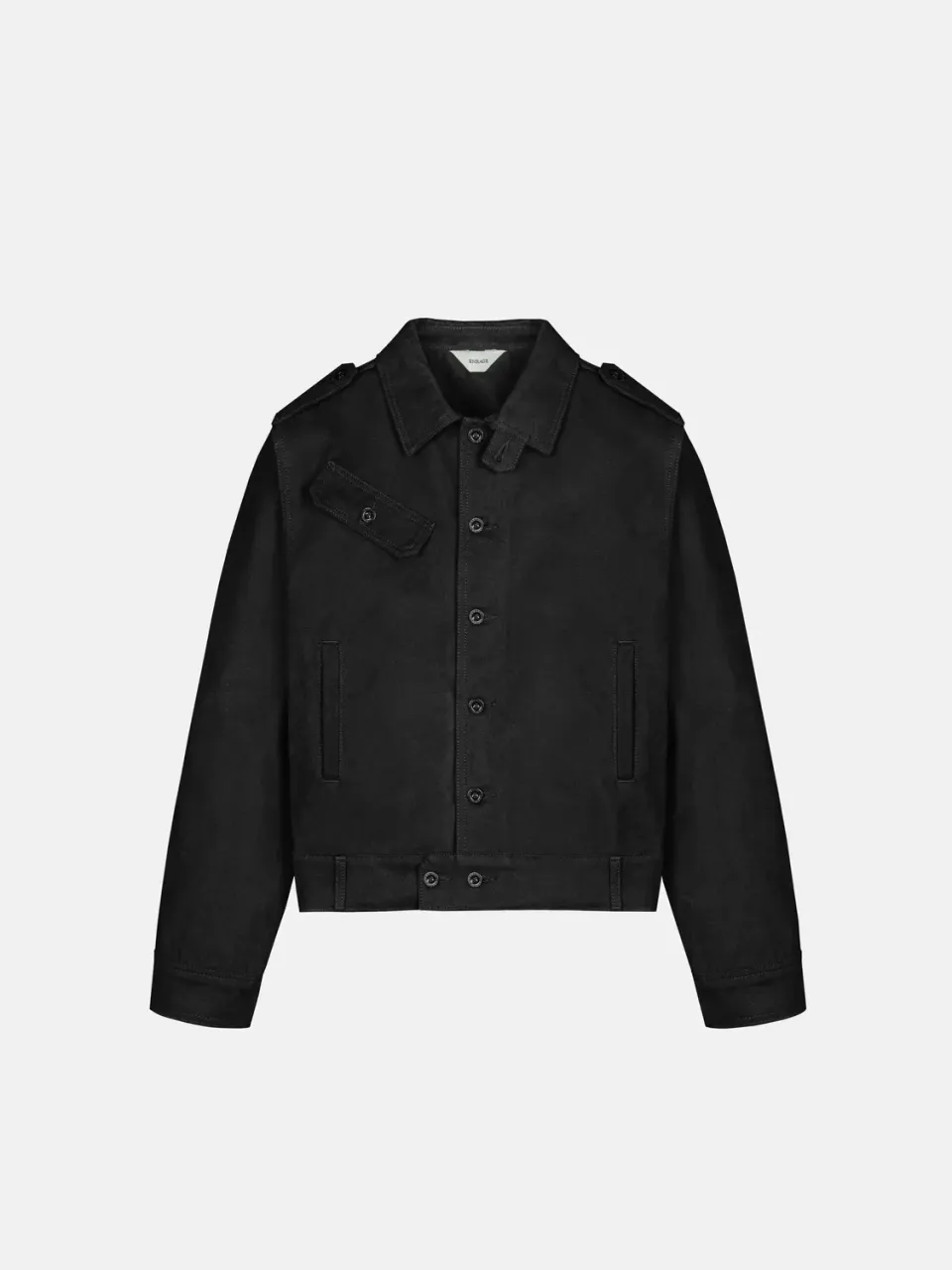 Enrage Officer Jacket geacă neagră canvas