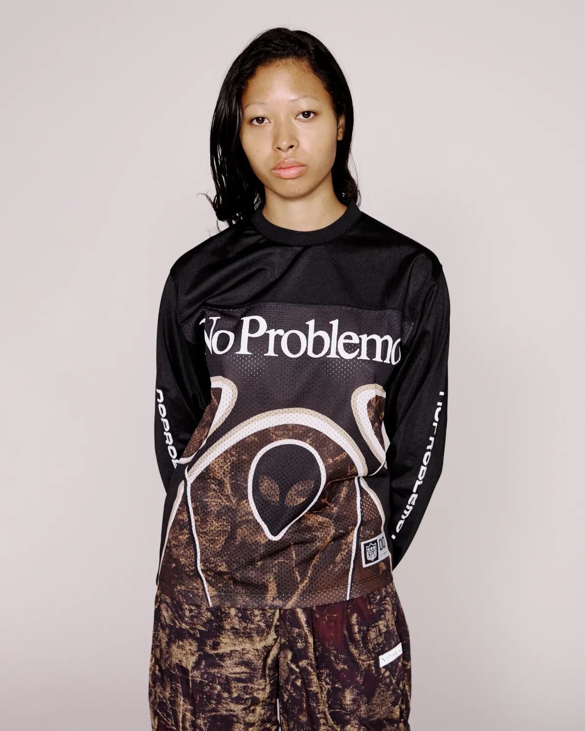 No Problemo Alien LS Moto Shirt cămașă neagră camo