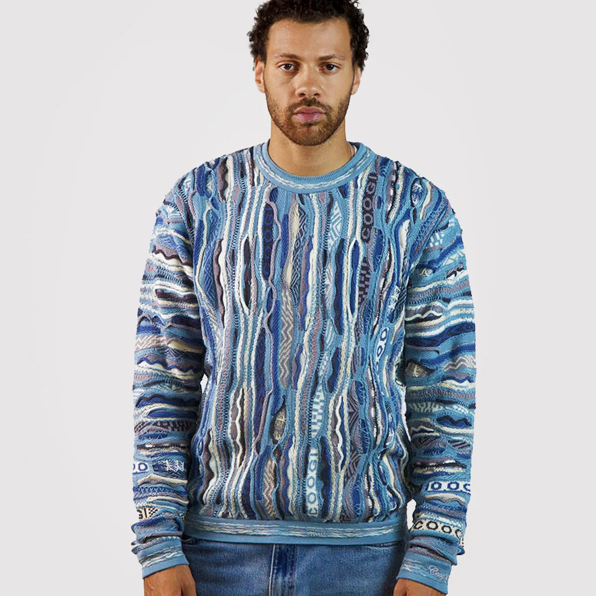 COOGI Pacific Blue Crewneck pulover albastru