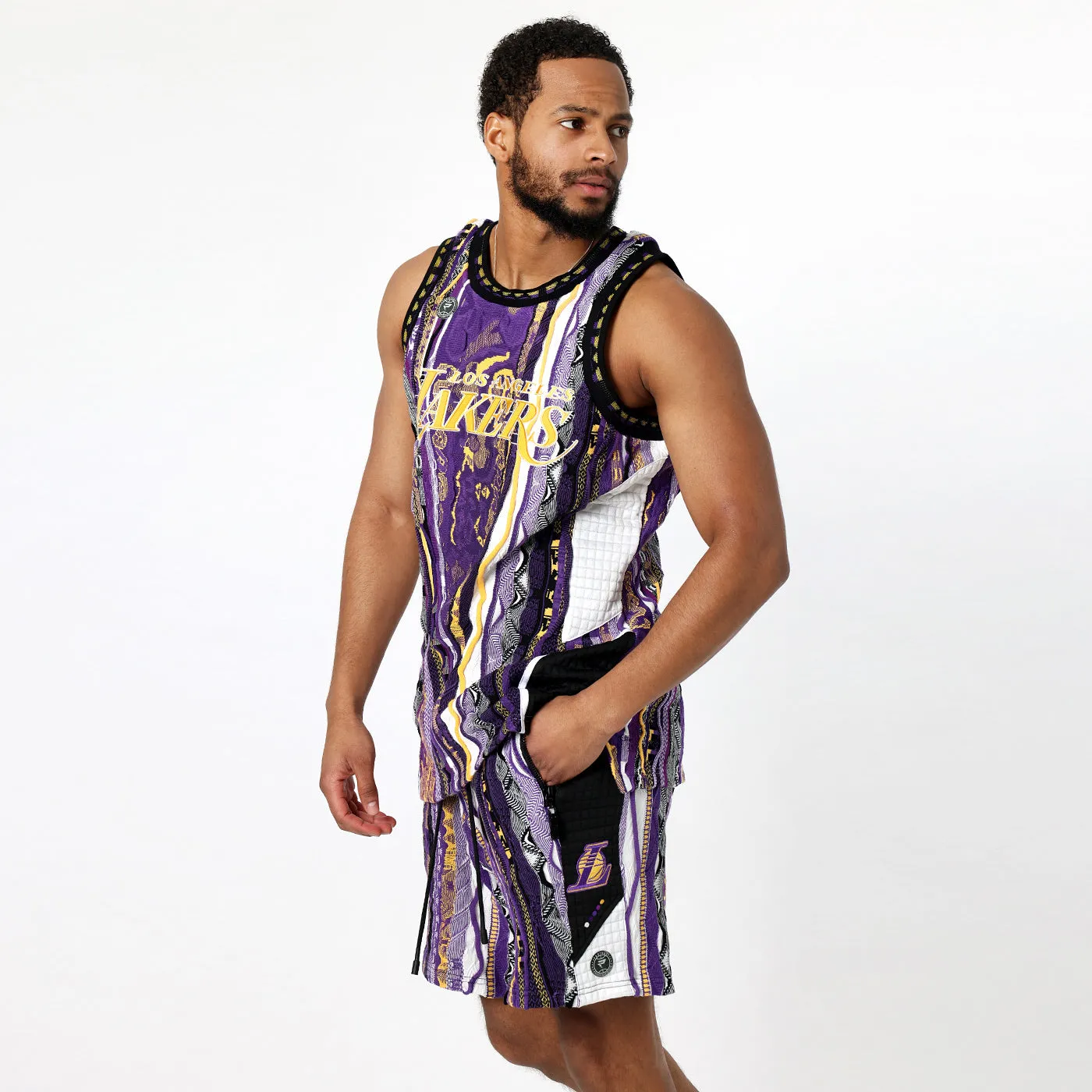 COOGI x NBA Lakers vesta tricot bumbac mov