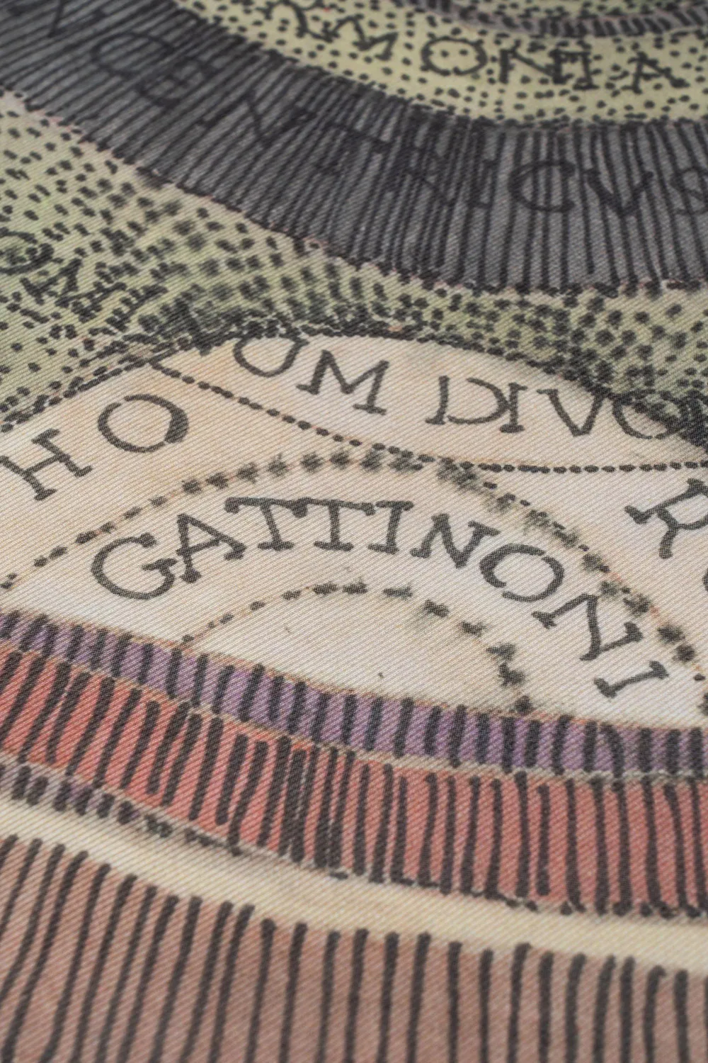 Gattinoni Planetarium Pashmina matase Watercolor 70x140