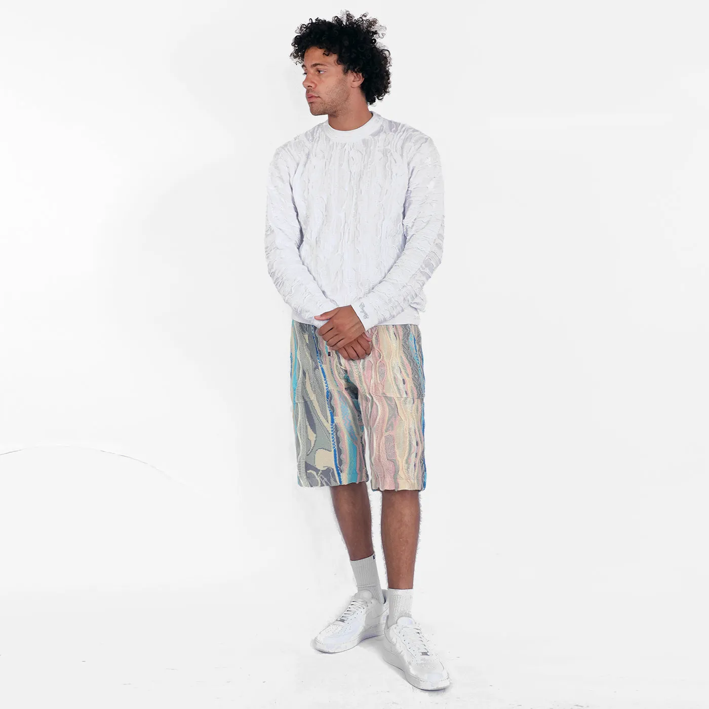 COOGI Rosewater pantaloni scurti tricot bumbac