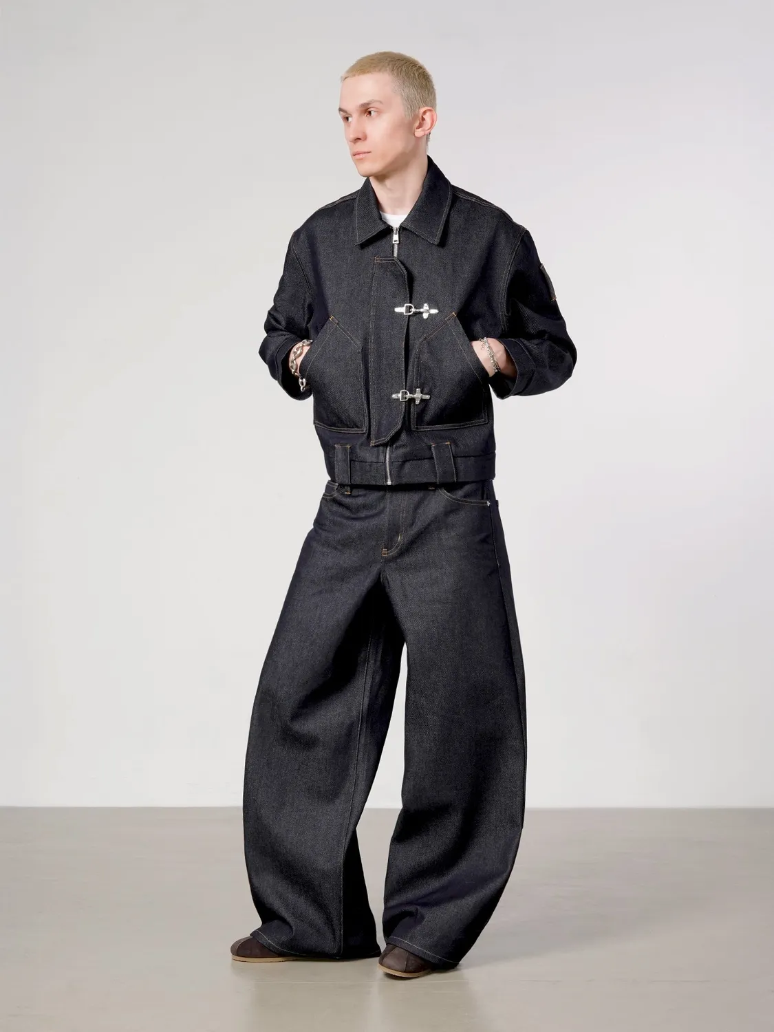 Enrage Fatigue Jacket geaca denim raw indigo