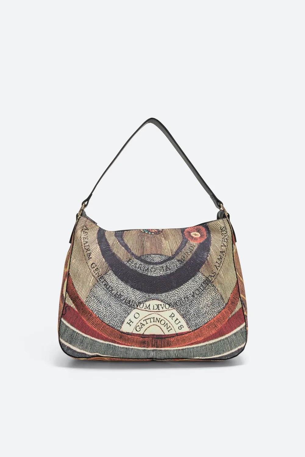 Gattinoni Planetarium Classic Hobo geanta medie cu piele