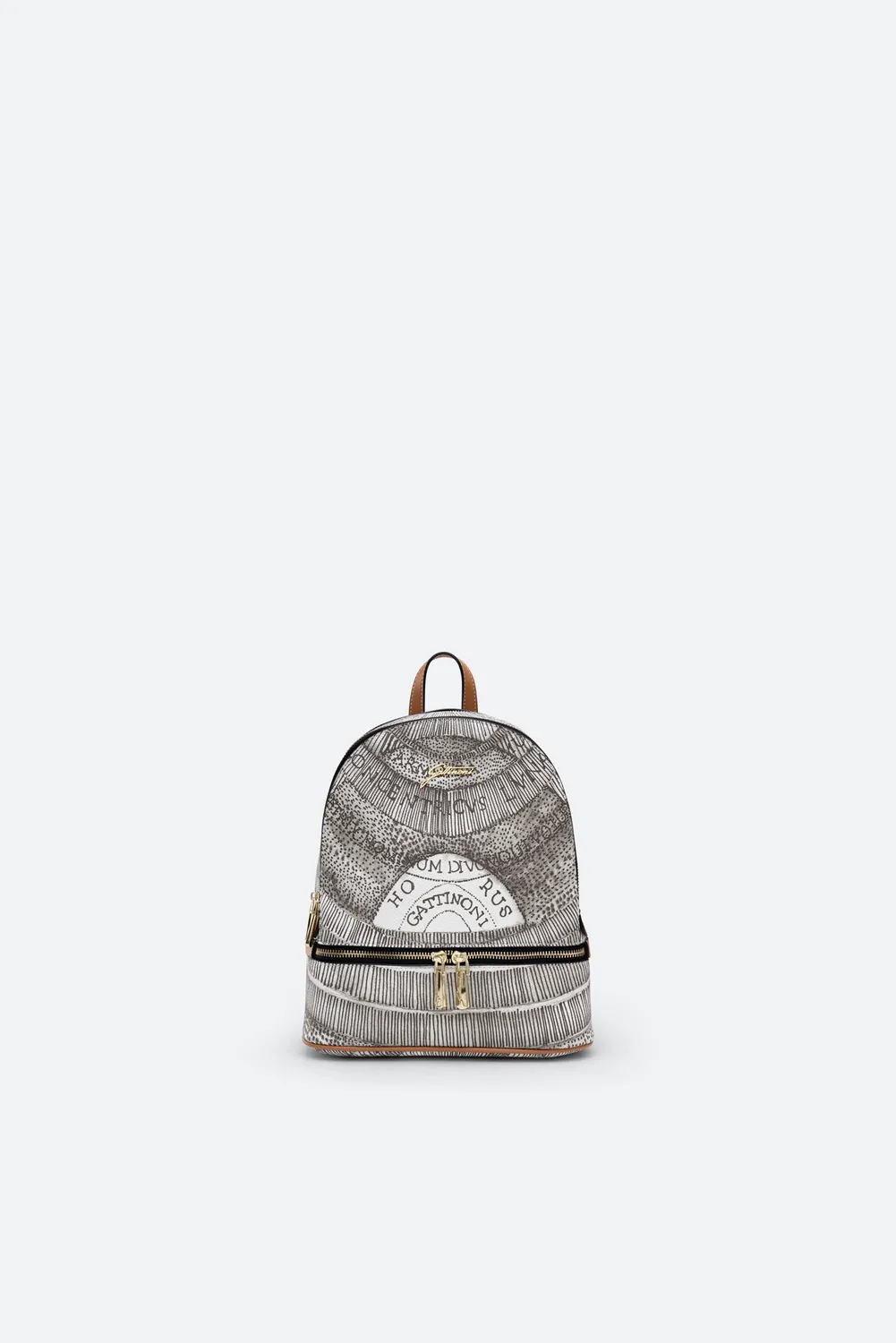 Gattinoni Planetarium Ink Sepia rucsac mediu piele