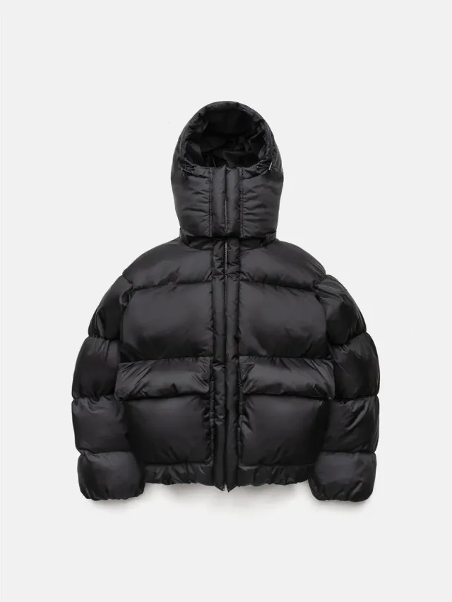 Enrage Puffy Jacket geacă neagră de iarnă pufoasă
