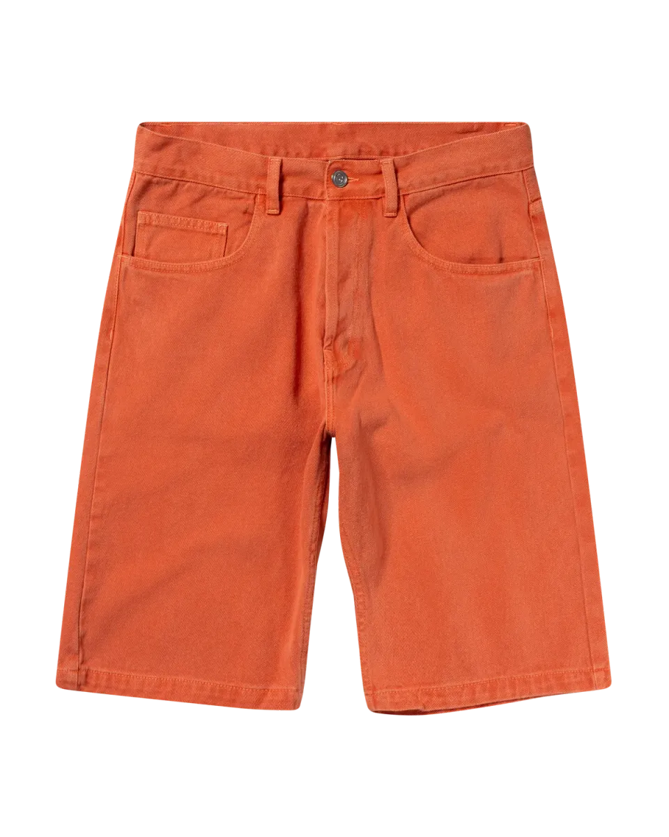 No Problemo Garment Dyed Bagi pantaloni scurti coral bumbac