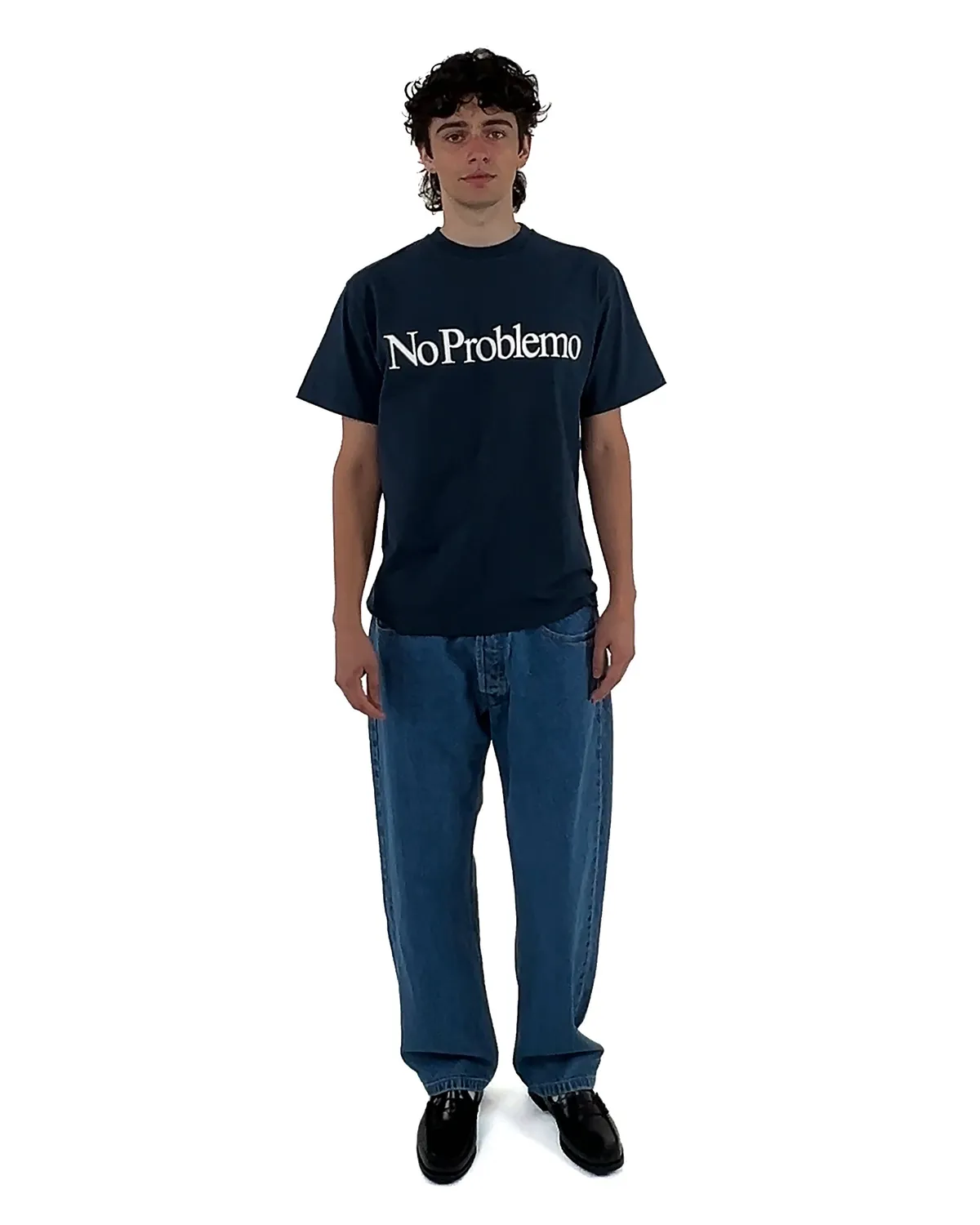 No Problemo Bagi Jean blugi baggy albaștri