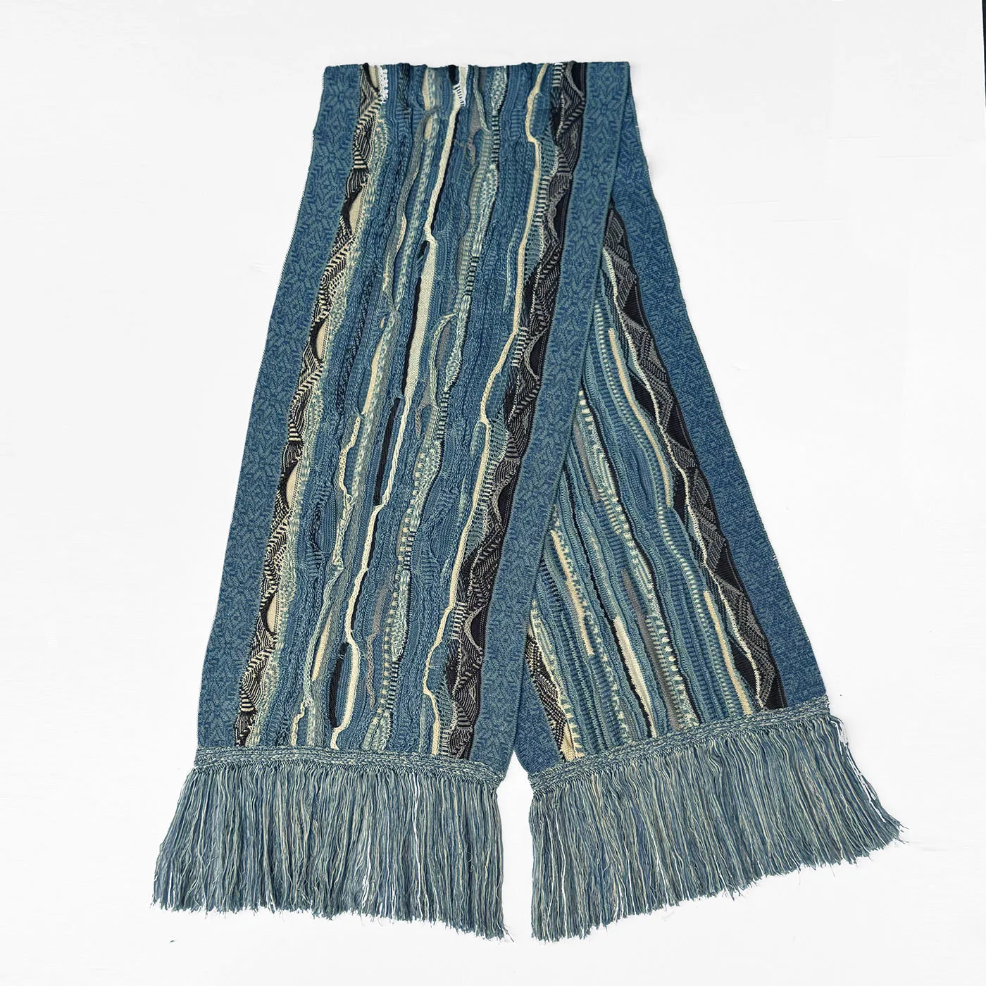 COOGI Pacific Blues fular tricotat albastru multicolor