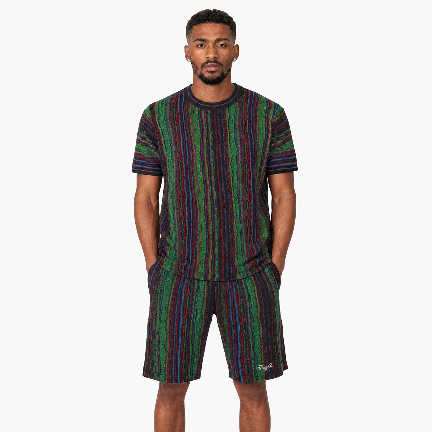 COOGI Light Weight pantaloni scurti tricotati verde