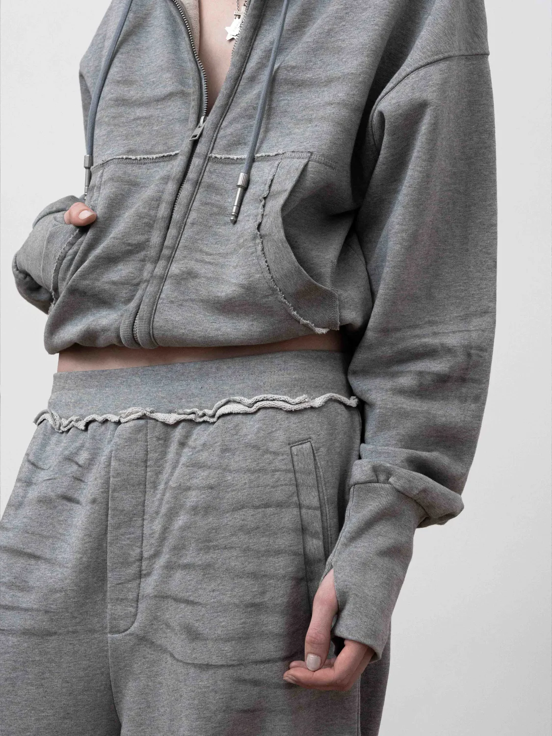 Enrage Dirty Spray pantaloni trening gri largi