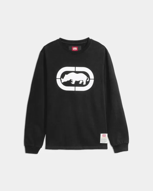 Ecko Red Classic Rhino Long Sleeve Tee bluza bumbac
