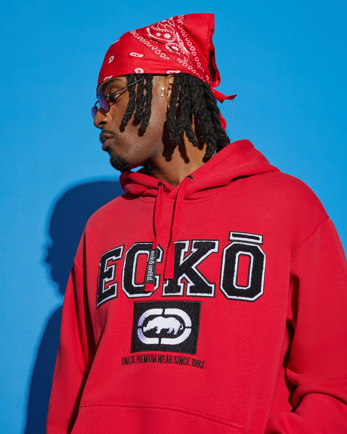 Ecko Red Classic ECKO Fleece hanorac rosu bumbac