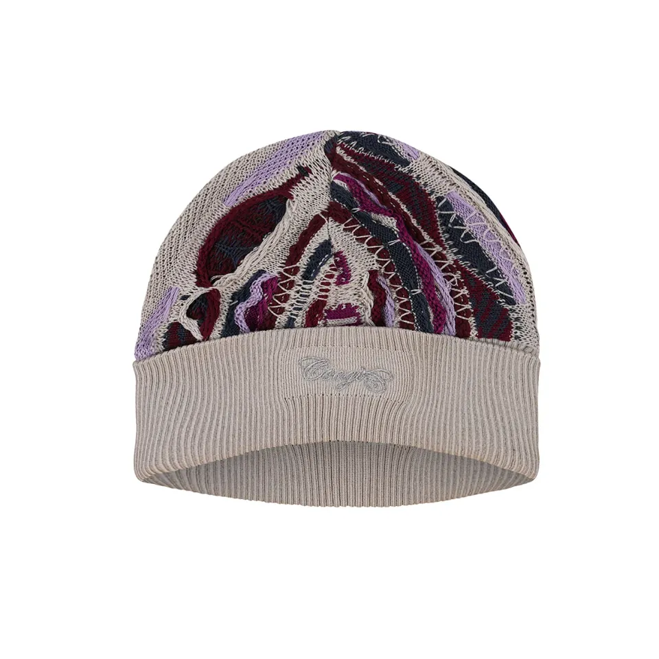 COOGI Pacific Maroon Caciula tricotata multicolora bumbac