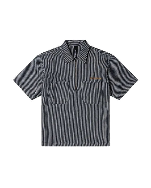 No Problemo Mini Problemo SS Work Shirt cămașă denim albastră