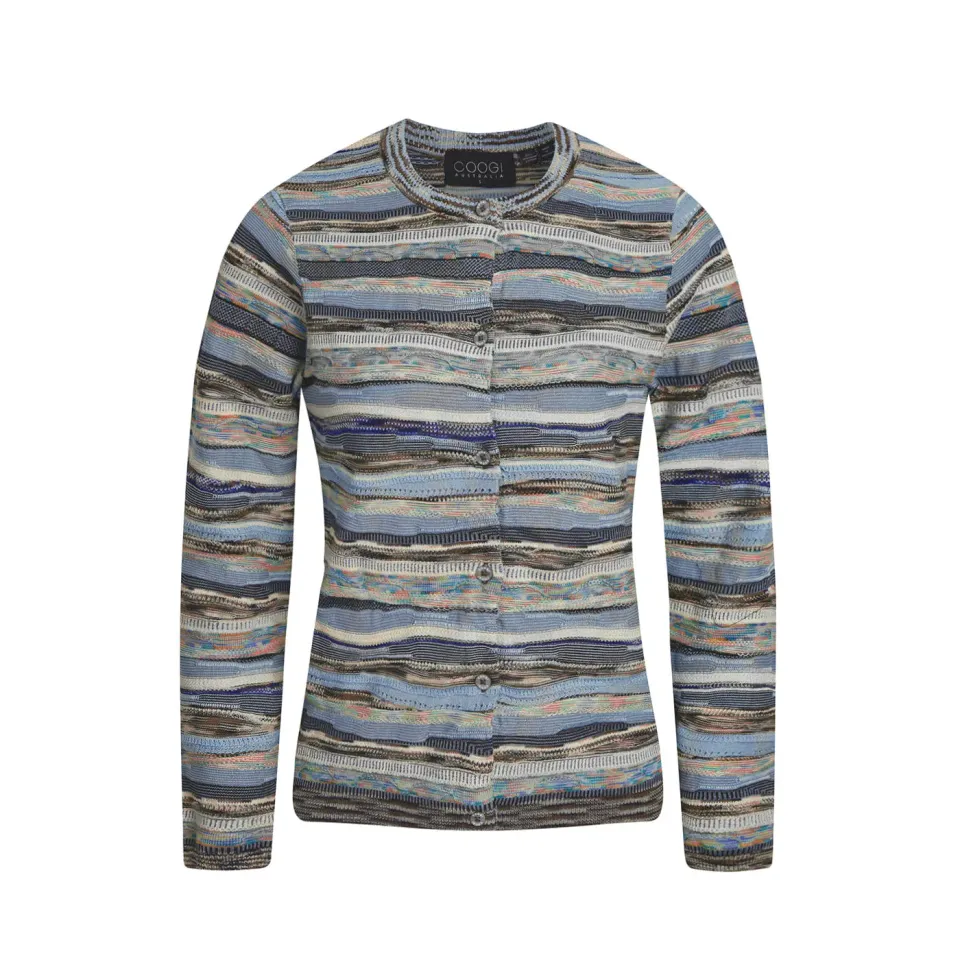 COOGI All-Season cardigan damă albastru bumbac