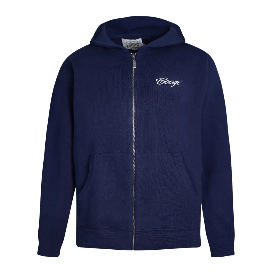 COOGI Heavy Weight Fashion Knit hanorac albastru bumbac gros