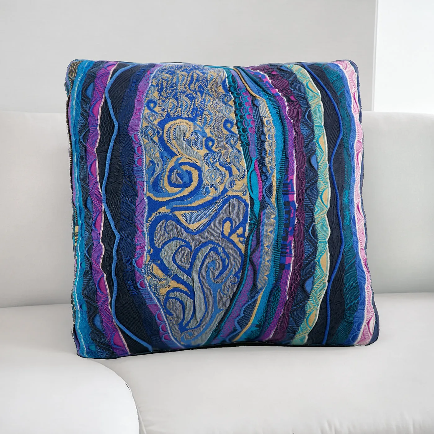 COOGI Classic Blue perna decorativa 45x45 bumbac