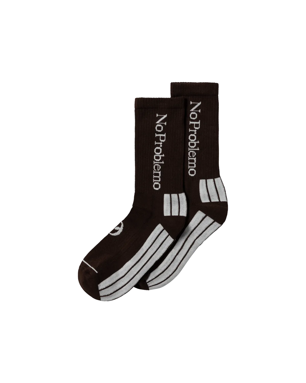 No Problemo Sock șosete maro talpă ranforsată
