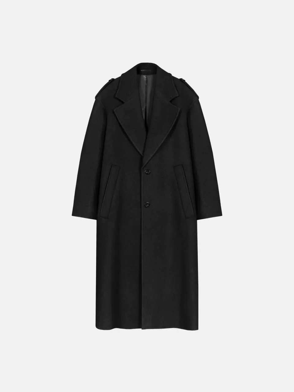 Enrage Lazy Coat palton negru lana