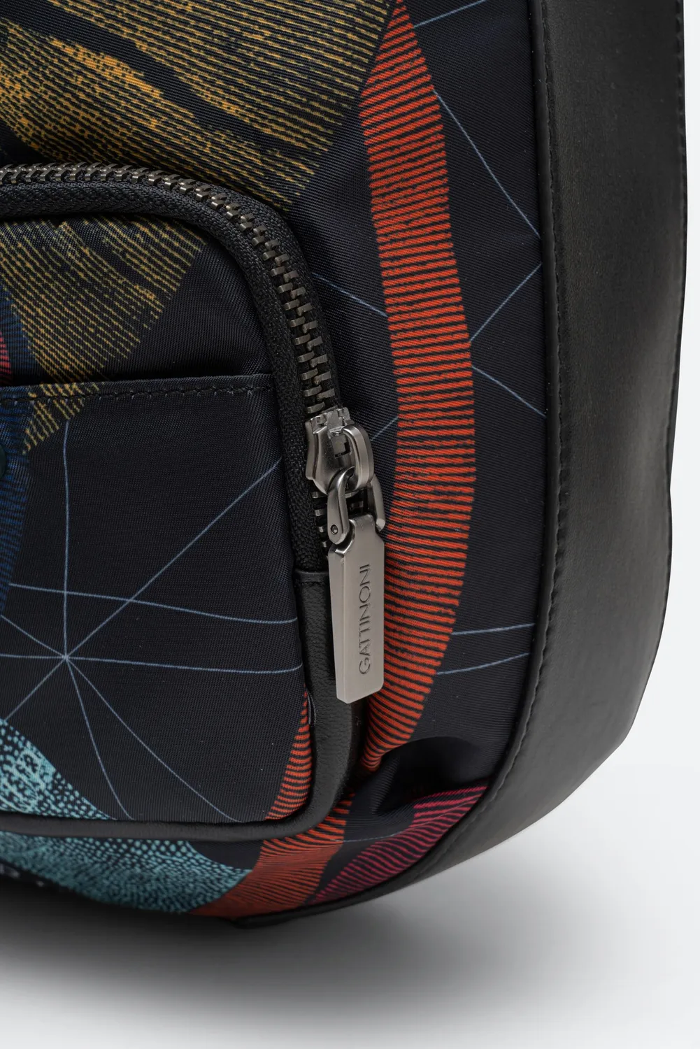 Gattinoni Planetarium Black geanta hobo neagra piele tehnic