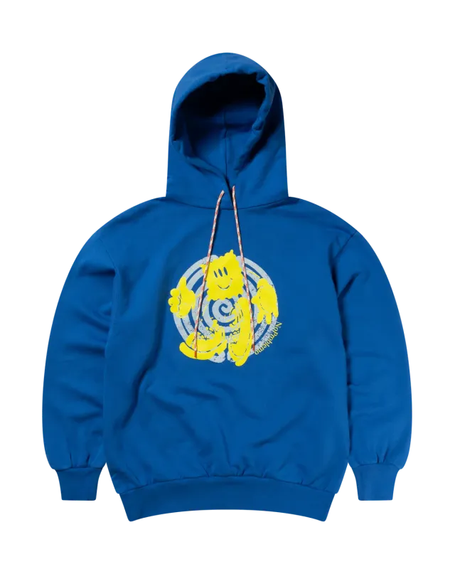 No Problemo Acid Team Hoodie hanorac albastru bumbac
