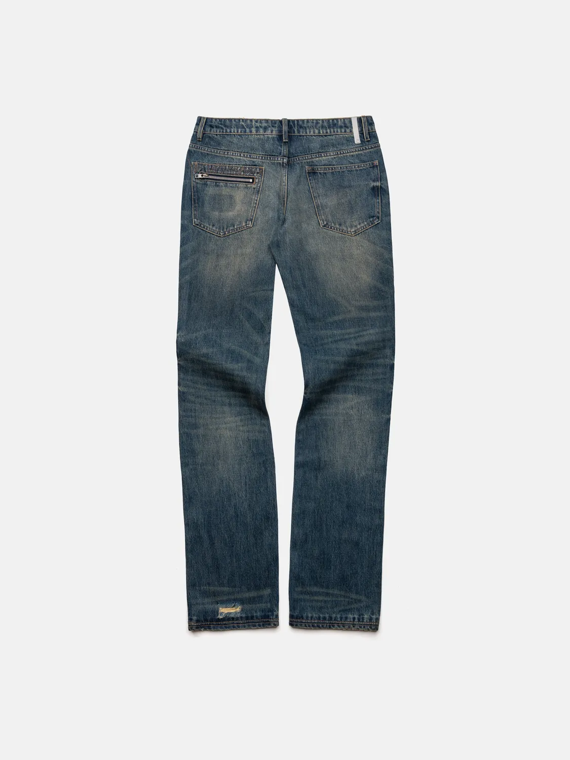 Enrage Slim Straight blugi Coated Washed Blue denim 14 oz