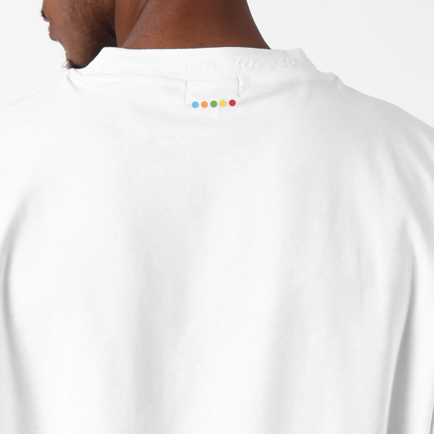 COOGI Airbrush tricou oversized alb imprimat digital