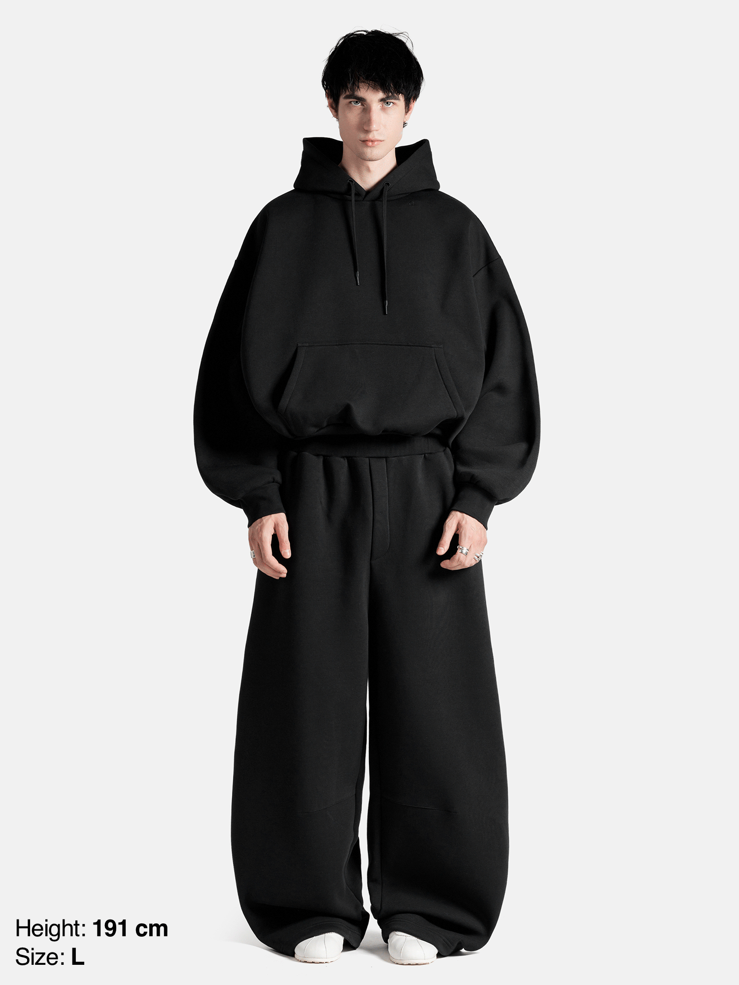 Enrage Bubble Hoodie hanorac negru gros