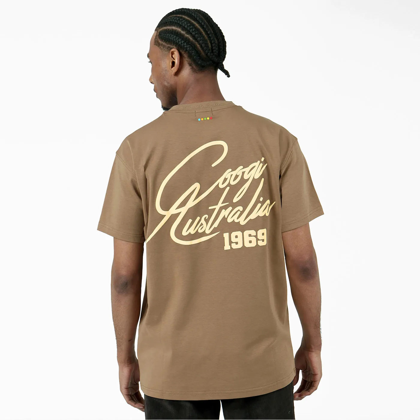COOGI Script Tee tricou maro bumbac
