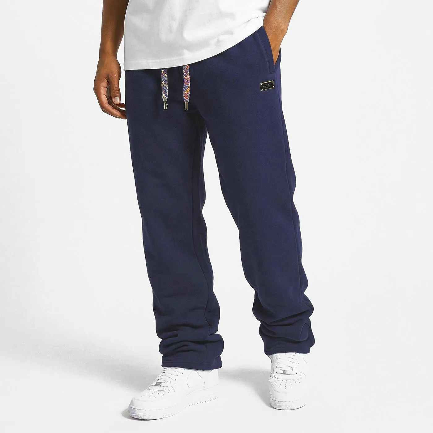 COOGI Crown Reserve Block Logo pantaloni trening bleumarin oversized