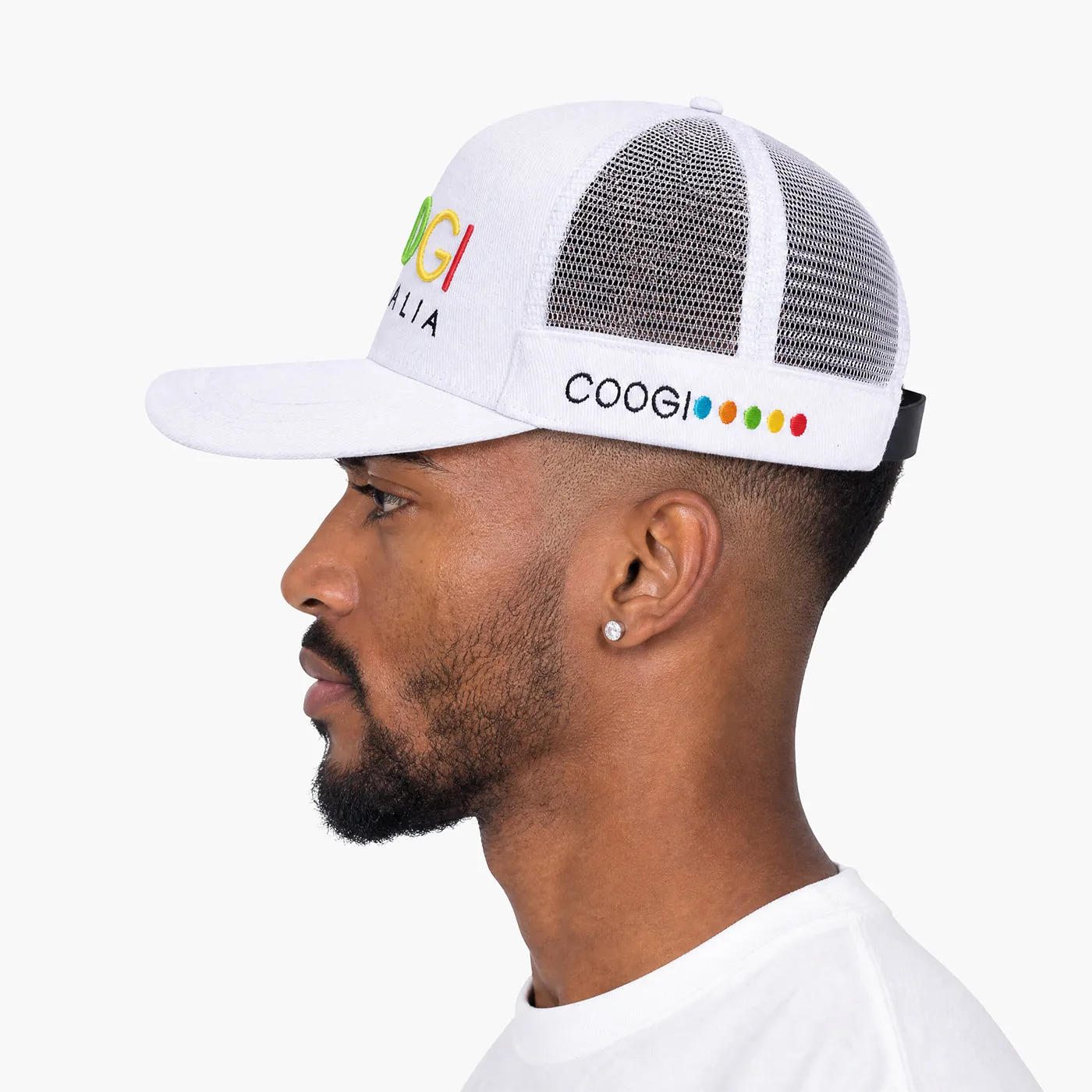 COOGI Australia șapcă trucker albă reglabilă