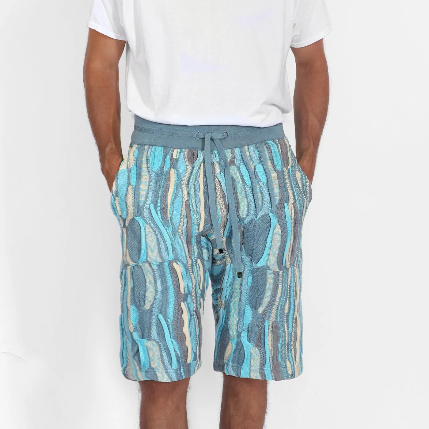 COOGI Ocean Blue sort tricotat albastru bumbac