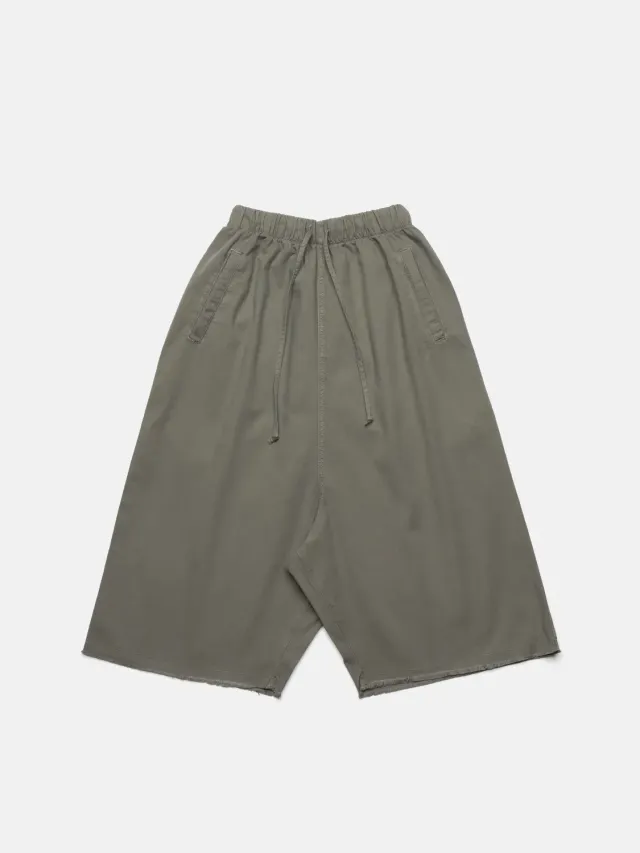 Enrage Nomad Capri Pants pantaloni verde baggy bumbac