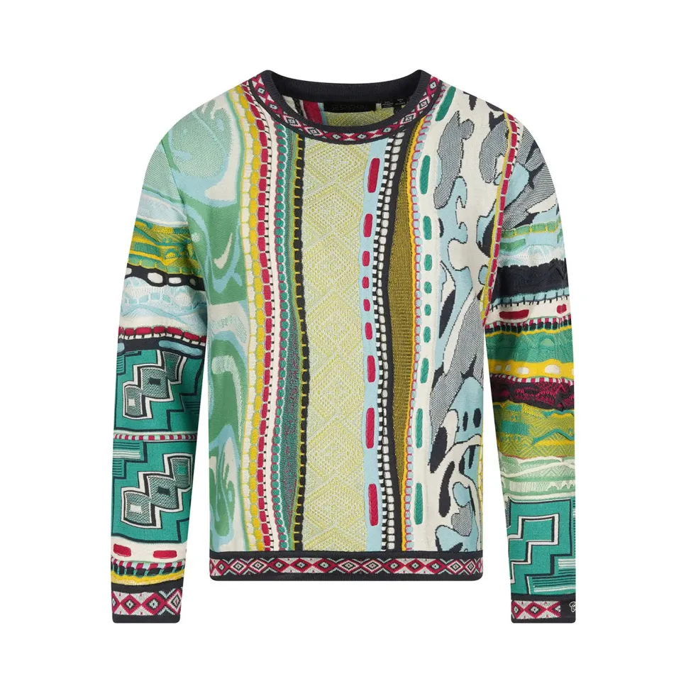 COOGI Art Droplet Pulover crewneck multicolor bumbac