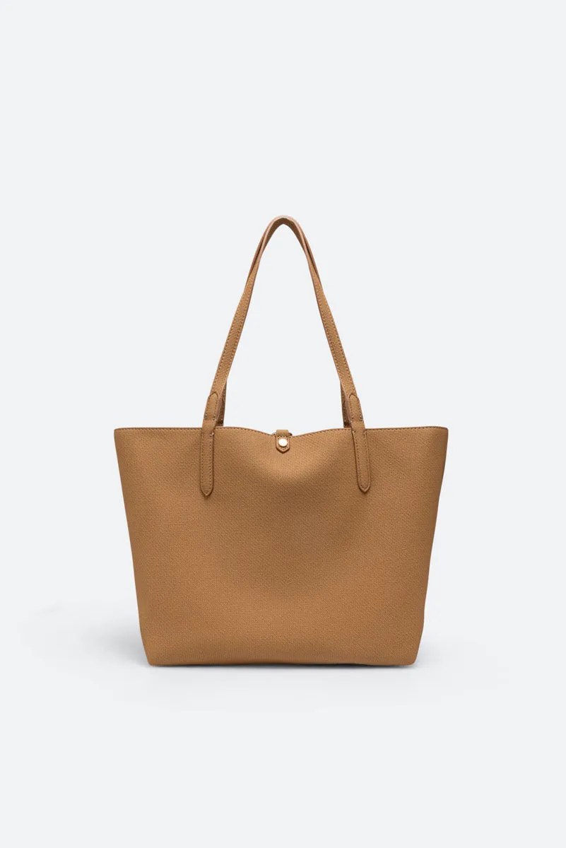 Gattinoni Teodosia Reversible geantă umăr cognac 29 cm