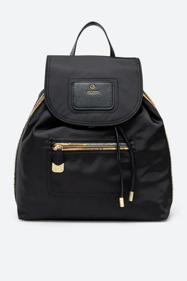 Gattinoni Colorsoul rucsac negru nailon extensibil