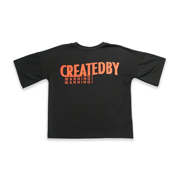 CREATEDBY Burn The Snow tricou greu box fit scurt