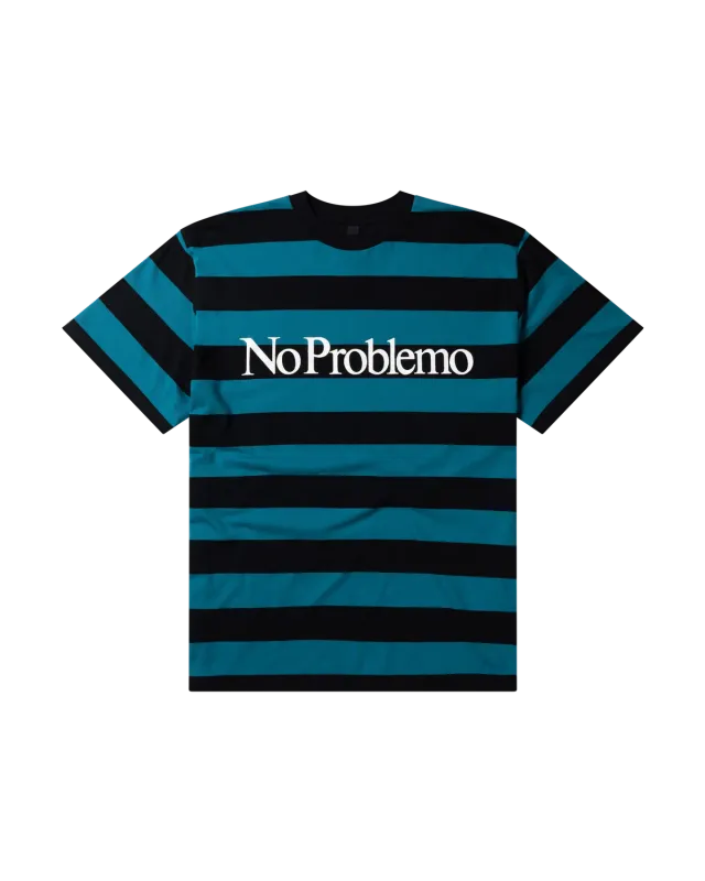 No Problemo Stripe tricou mânecă scurtă multicolor dungi