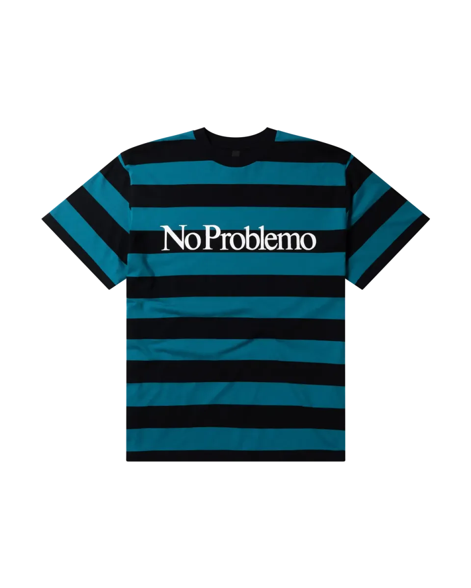 No Problemo Stripe tricou mânecă scurtă multicolor dungi