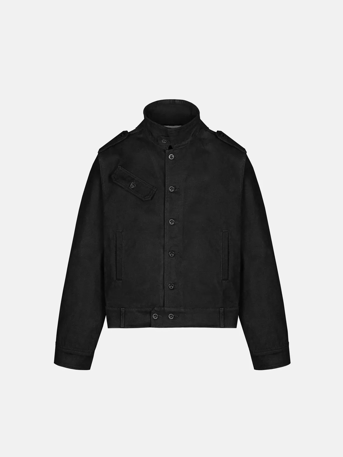 Enrage Officer Jacket geacă neagră canvas