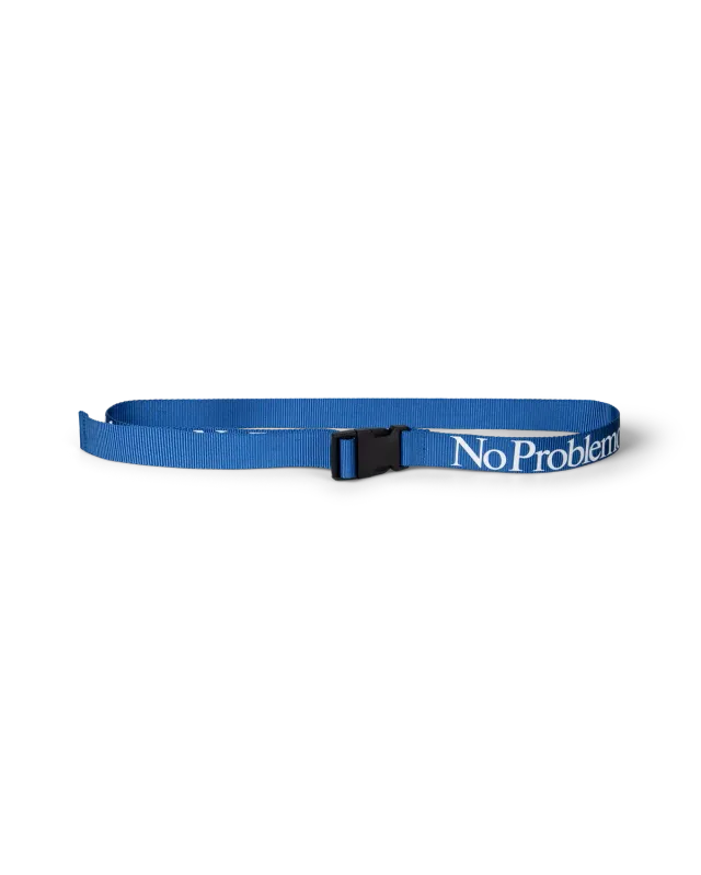 No Problemo Webbing Belt curea albastra textila