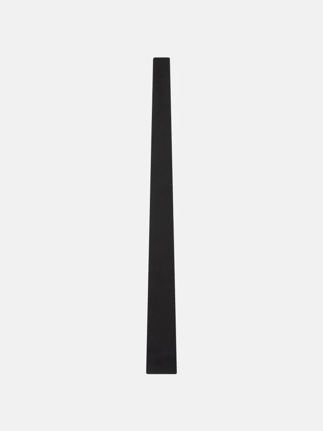 Enrage Square Tie Black eșarfă lână și mătase neagră