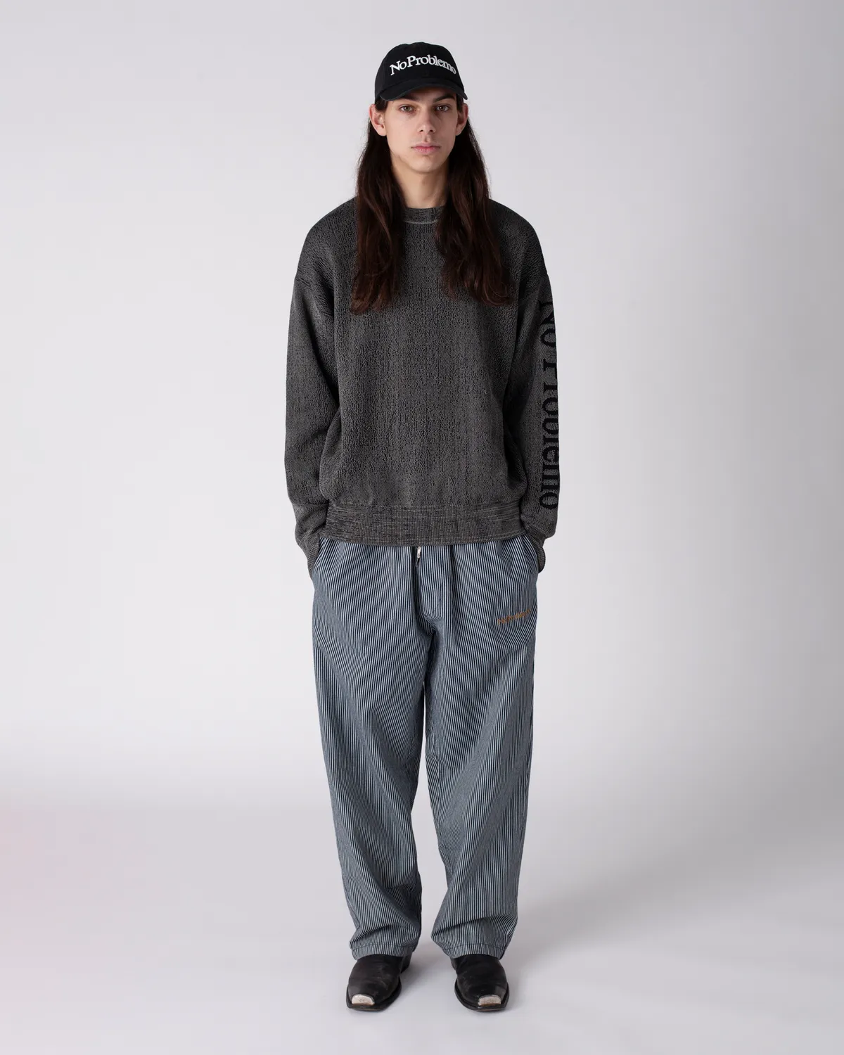 No Problemo Mini Problemo Work Pant Denim pantaloni albaștri