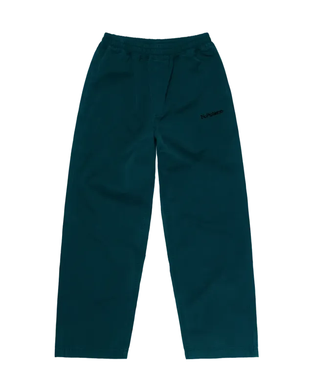 No Problemo Canvas Work Pants pantaloni turcoaz