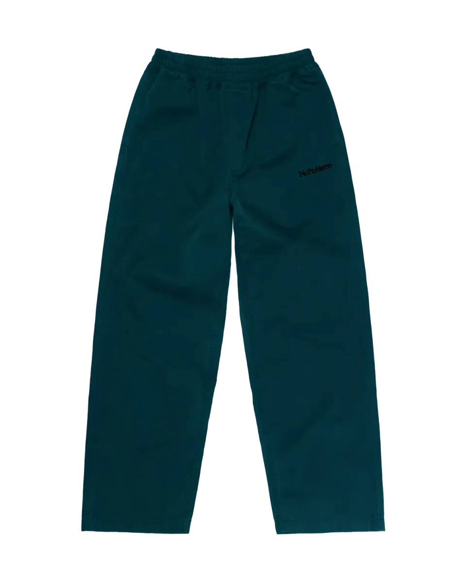 No Problemo Canvas Work Pants pantaloni turcoaz