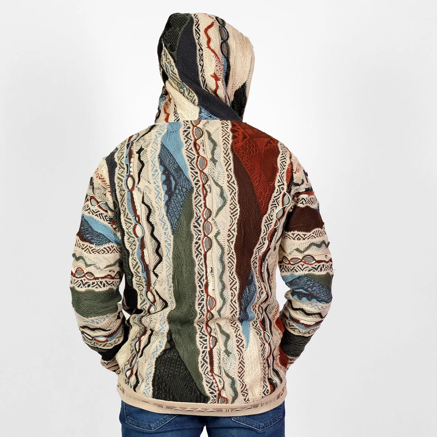 COOGI Taos hanorac tricotat cu fermoar multicolor