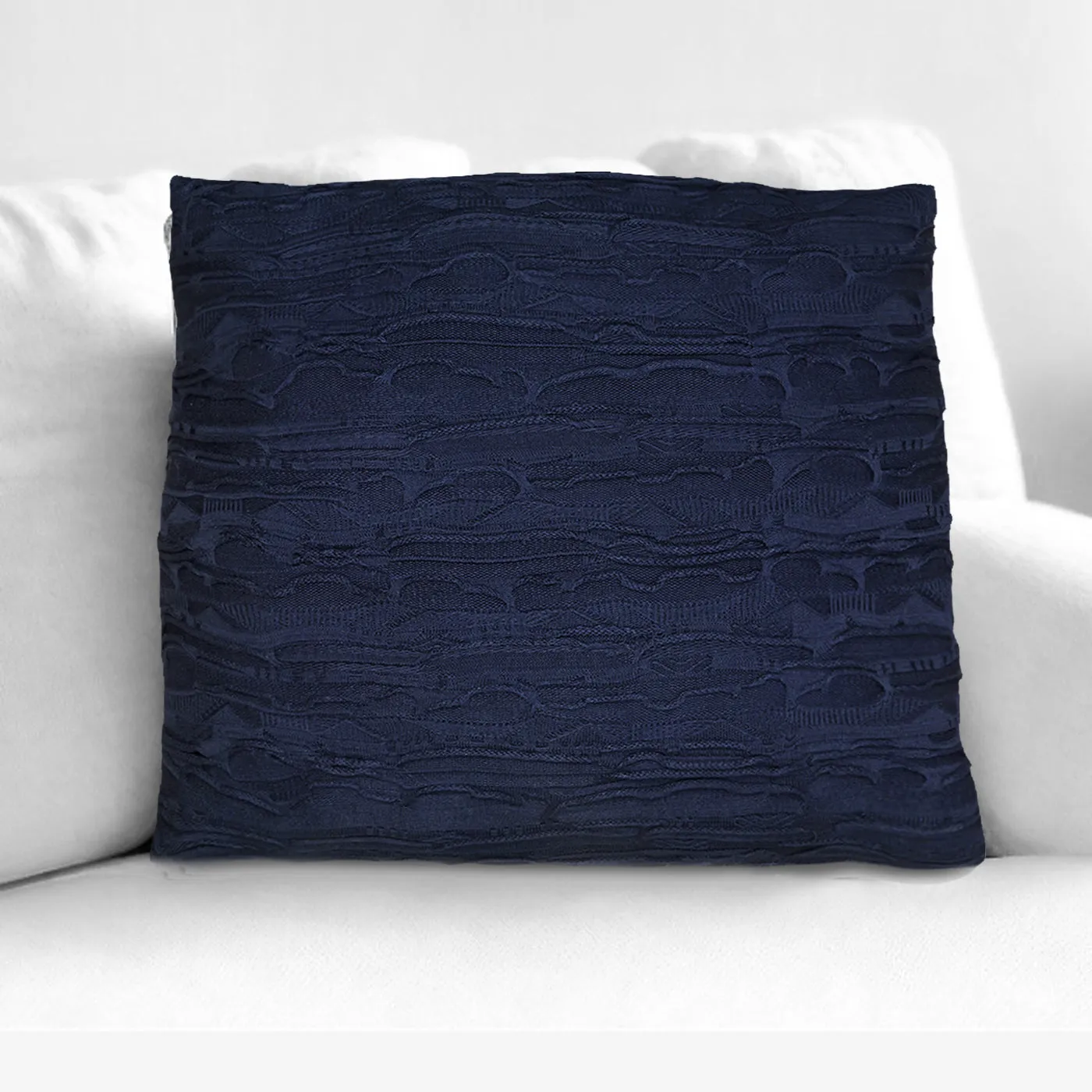 COOGI Navy perna decorativa tricot 21x21 inch bleumarin