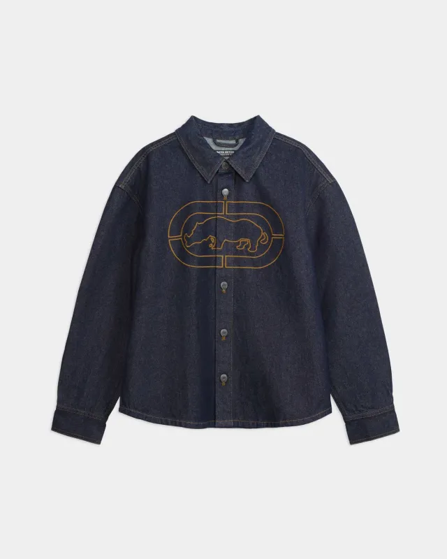 Ecko Red Ridgewood Denim Jacket geaca denim negru